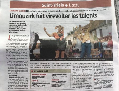 Article dans le journal !